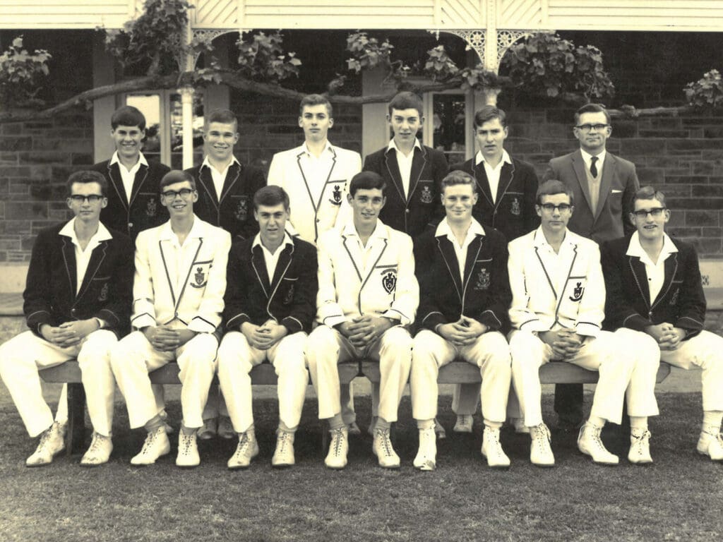 King's Cricket 1st Eleven in 1962
