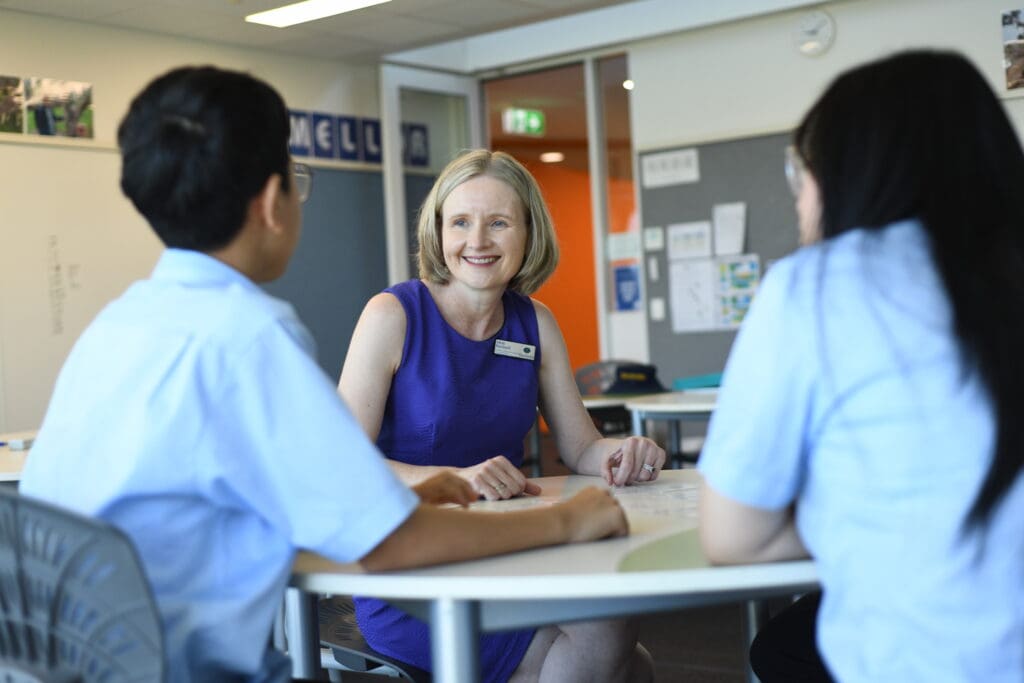 Pembroke Connect Program Coordinator working with students Feb 2026
