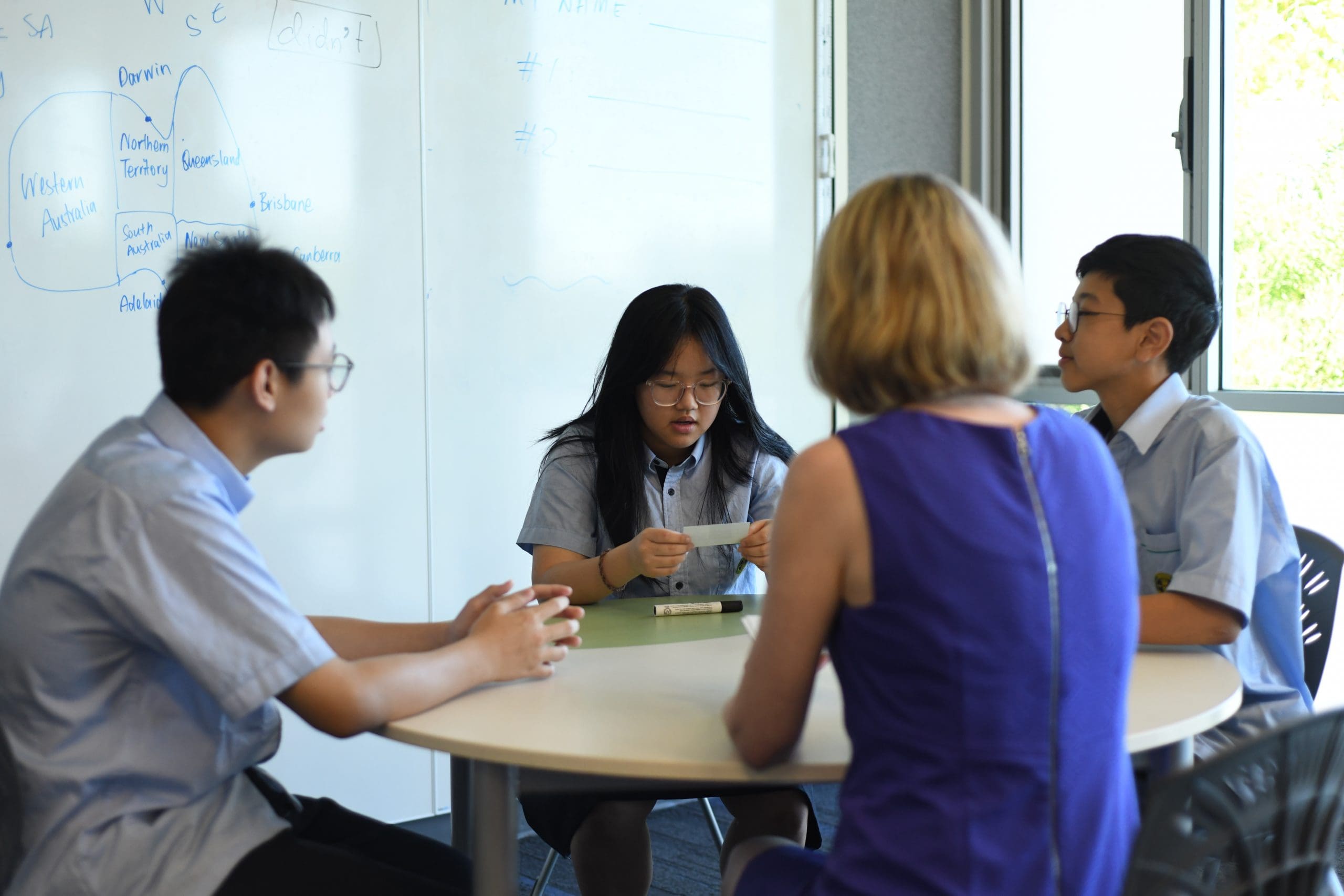 Pembroke Connect Program Coordinator working with students Feb 2026