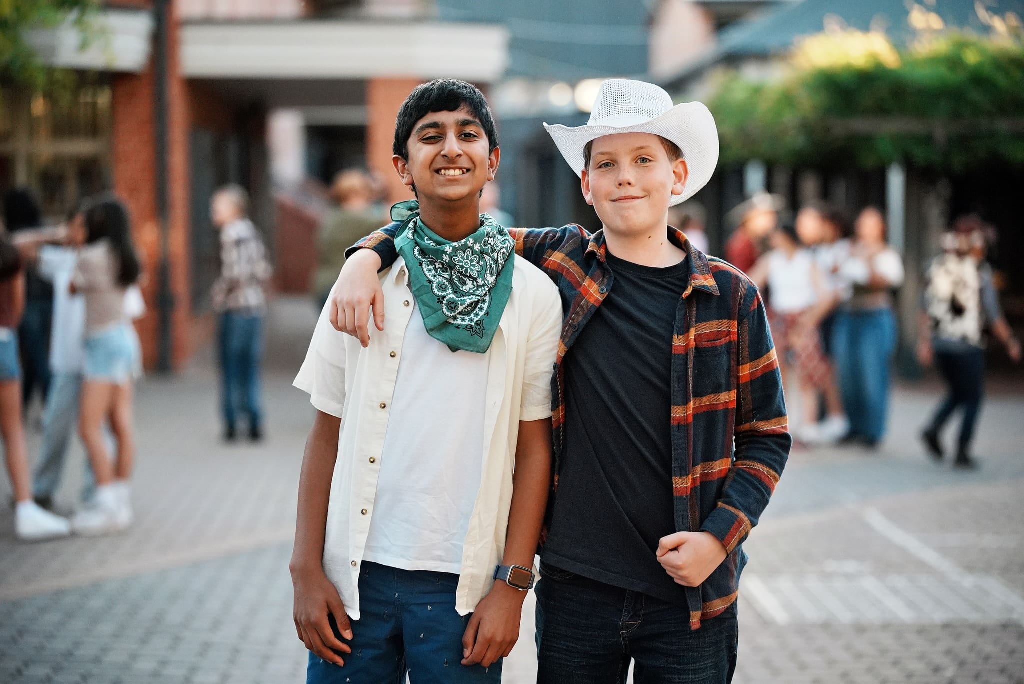 Two Middle School students at Line Dance
