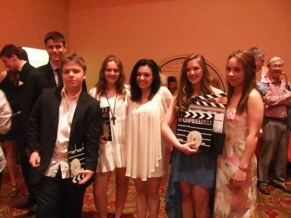 Group of teens at film festival